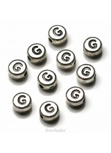 NEW! 1 Letter G Quality Silver Plated Round Alphabet Bead 7mm ~ Ideal For Occasion Name Bracelets, Card Making & Other Craft Activities
